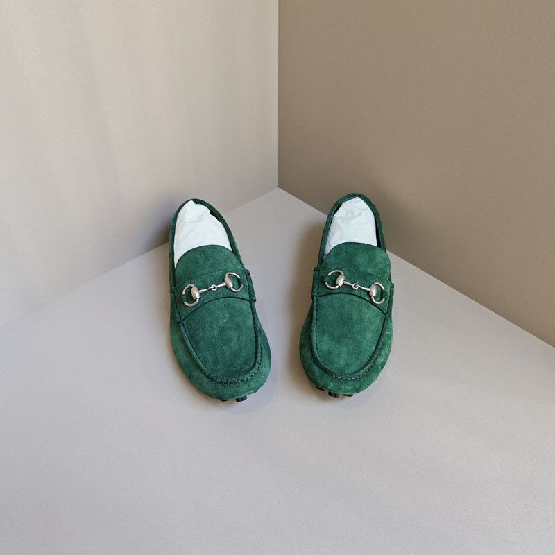 Gucci Gucci Horsebit Suede Loafers for Men in Green 0079 Size US 8 / EU 41 - 2 Thumbnail