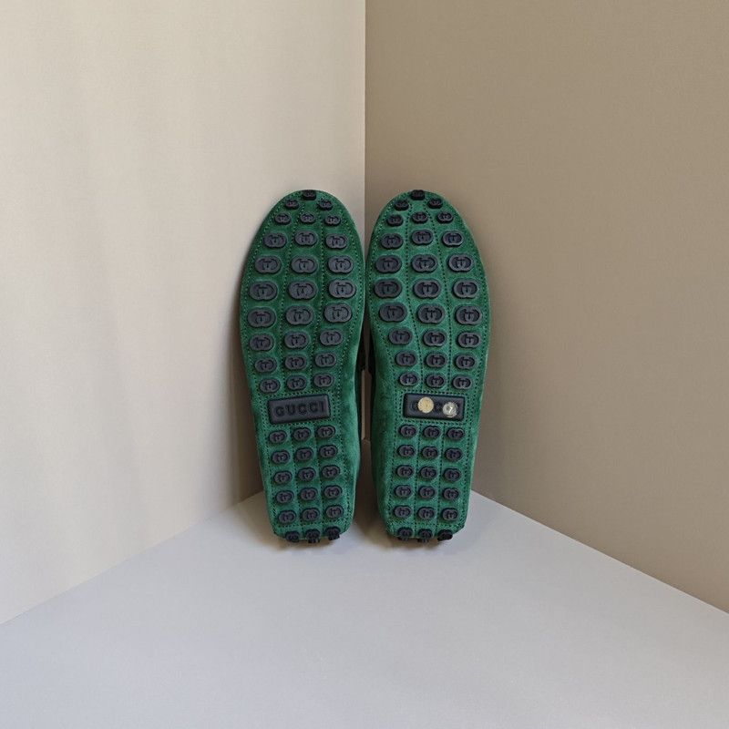 Gucci Gucci Horsebit Suede Loafers for Men in Green 0079 Size US 8 / EU 41 - 4 Thumbnail