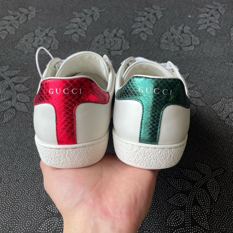 Gucci Gucci Ace Tiger Embroidered Low-Top Sneakers 0079 Size US 8.5 / EU 41-42 - 3 Thumbnail