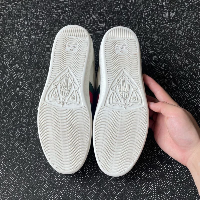 Gucci Gucci Ace Tiger Embroidered Low-Top Sneakers 0079 Size US 8.5 / EU 41-42 - 4 Thumbnail
