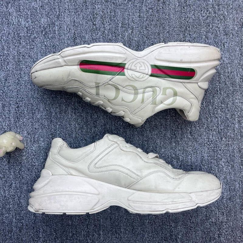 Gucci Gucci Rhyton Logo Low-Top Dad Sneakers for Men 0079 Size US 9.5 / EU 42-43 - 6 Thumbnail