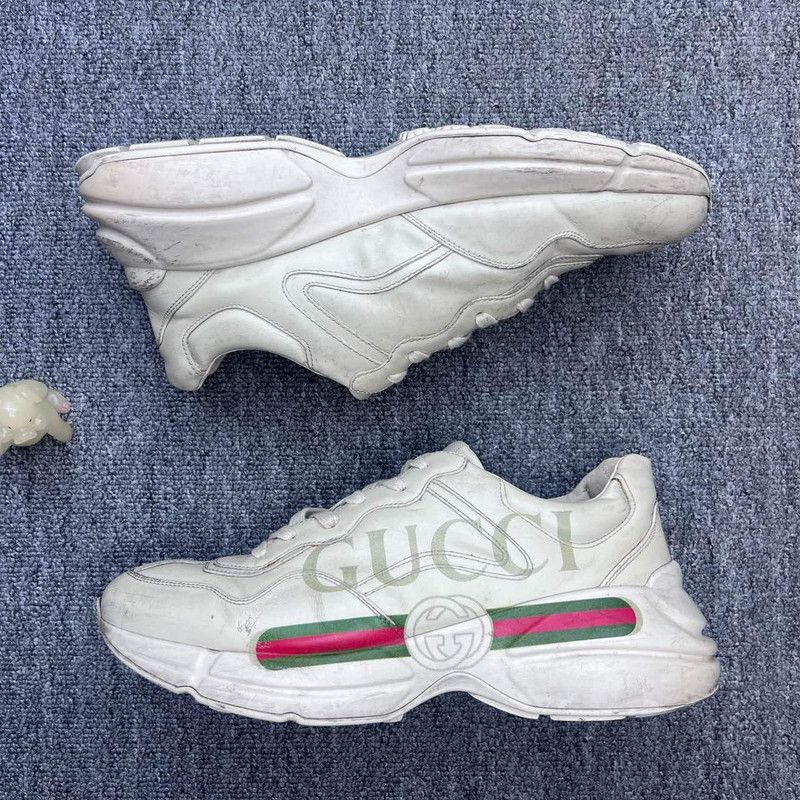 Gucci Gucci Rhyton Logo Low-Top Dad Sneakers for Men 0079 Size US 9.5 / EU 42-43 - 7 Thumbnail