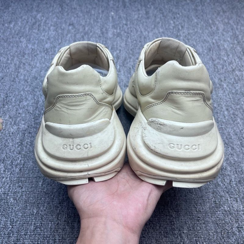 Gucci Gucci Rhyton Logo Low-Top Dad Sneakers for Men 0079 Size US 9.5 / EU 42-43 - 3 Thumbnail