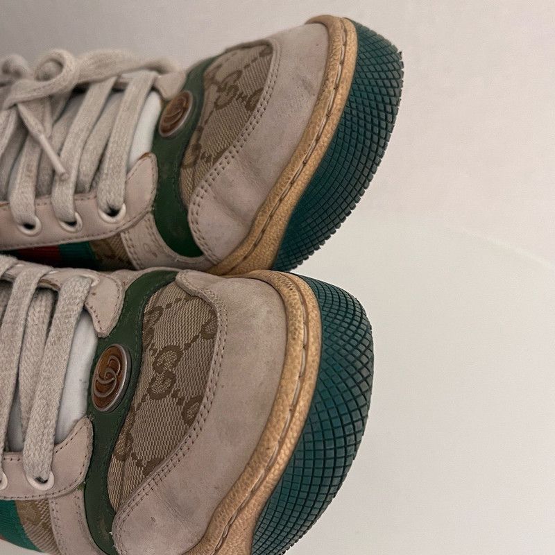 Gucci Gucci Screener Vintage Leather Sneakers for Men 0079 Size US 7.5 / EU 40-41 - 8 Thumbnail