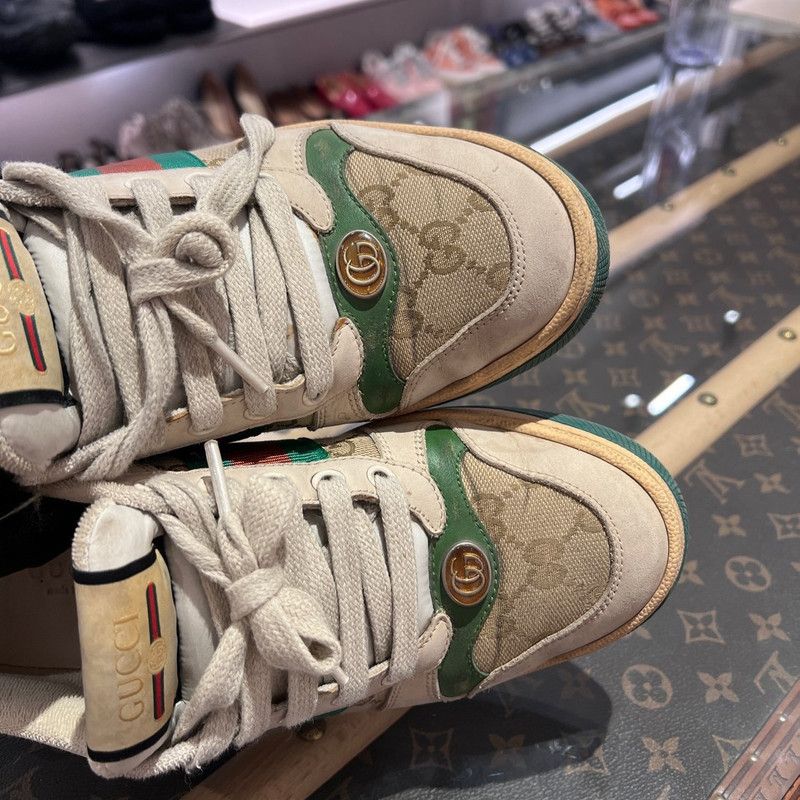 Gucci Gucci Screener Vintage Leather Sneakers for Men 0079 Size US 7.5 / EU 40-41 - 20 Thumbnail