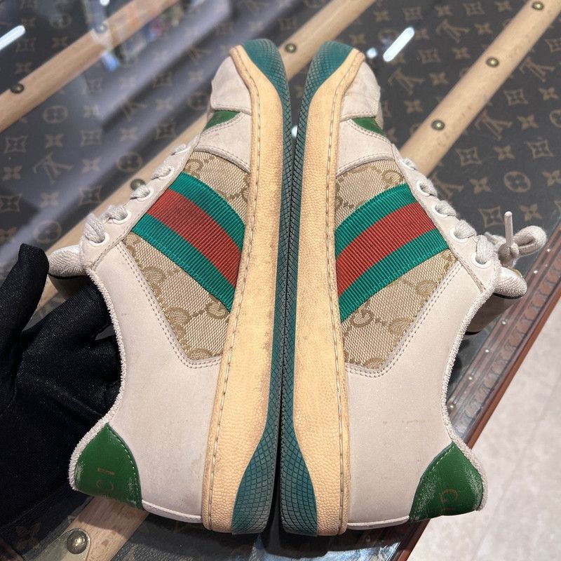 Gucci Gucci Screener Vintage Leather Sneakers for Men 0079 Size US 7.5 / EU 40-41 - 15 Thumbnail