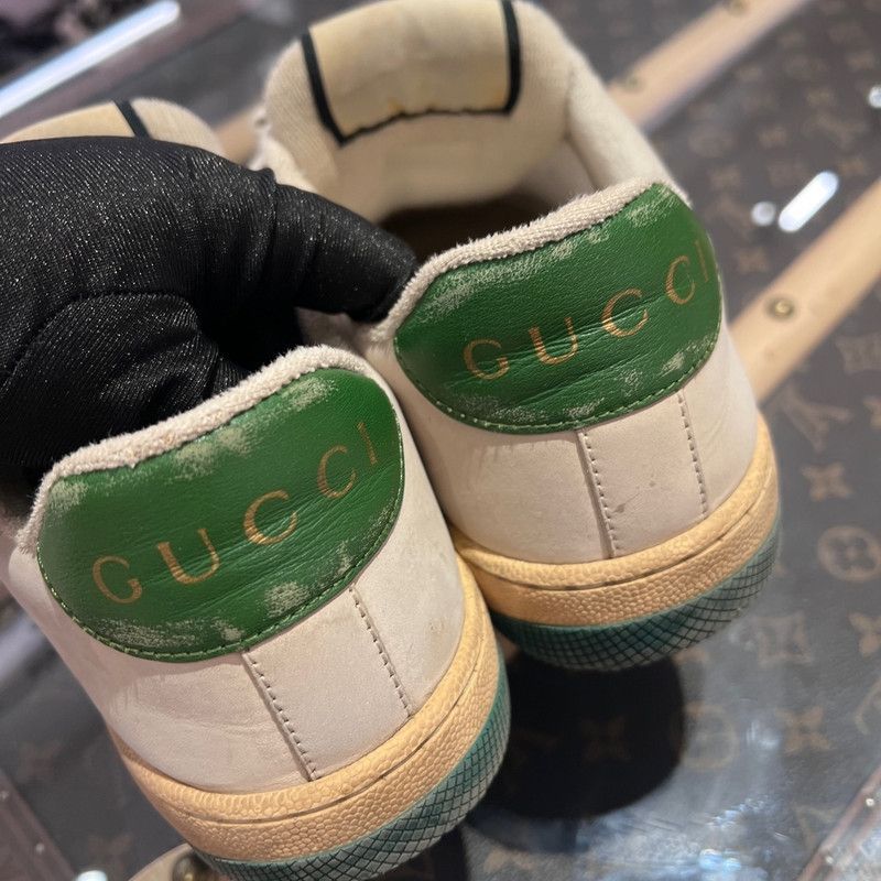 Gucci Gucci Screener Vintage Leather Sneakers for Men 0079 Size US 7.5 / EU 40-41 - 19 Thumbnail