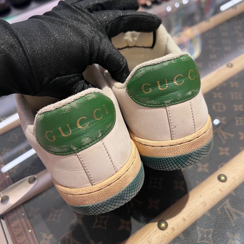 Gucci Gucci Screener Vintage Leather Sneakers for Men 0079 Size US 7.5 / EU 40-41 - 13 Thumbnail