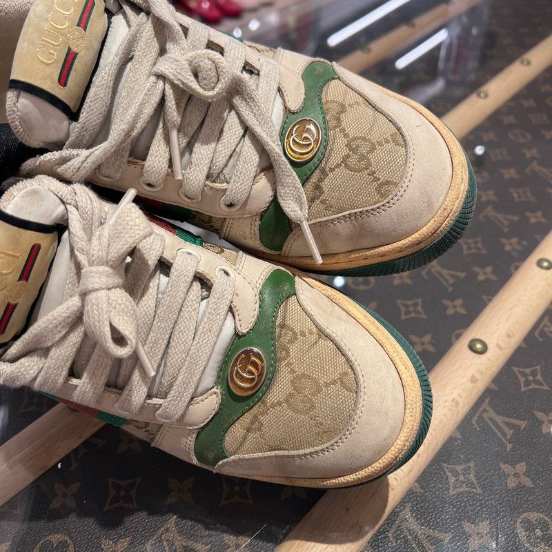 Gucci Gucci Screener Vintage Leather Sneakers for Men 0079 Size US 7.5 / EU 40-41 - 11 Thumbnail