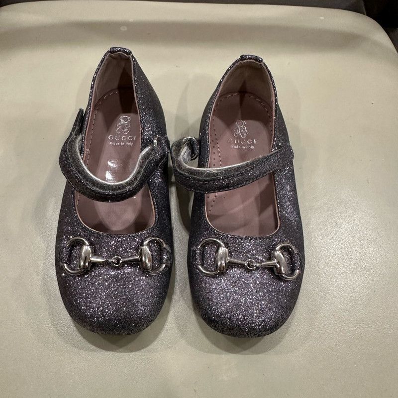Gucci Gucci Gray Glitter Child's Flats 0079 Size US 5 / EU 37 - 2 Thumbnail