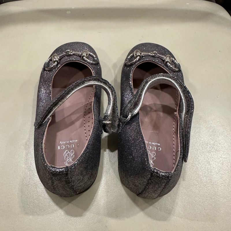 Gucci Gucci Gray Glitter Child's Flats 0079 Size US 5 / EU 37 - 3 Thumbnail