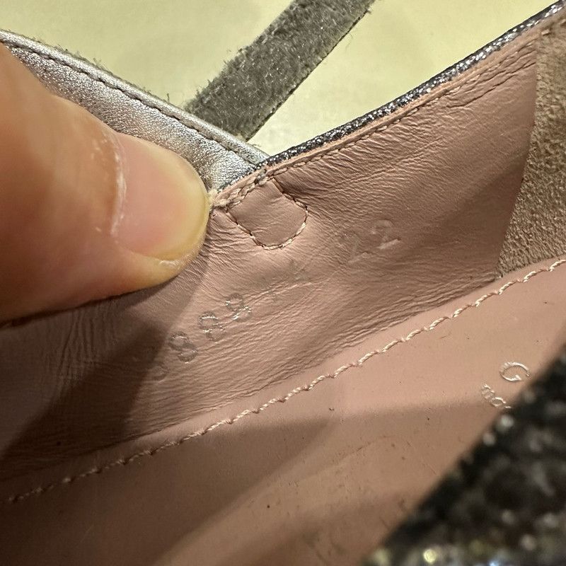 Gucci Gucci Gray Glitter Child's Flats 0079 Size US 5 / EU 37 - 5 Thumbnail