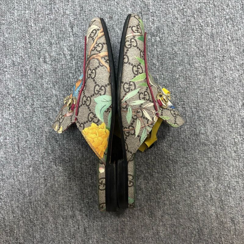 Gucci Gucci Princetown Leather Fashion Flats for Women 0079 Size US 6.5 / EU 39-40 - 4 Thumbnail