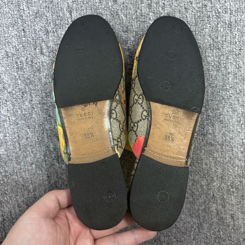 Gucci Gucci Princetown Leather Fashion Flats for Women 0079 Size US 6.5 / EU 39-40 - 5 Thumbnail