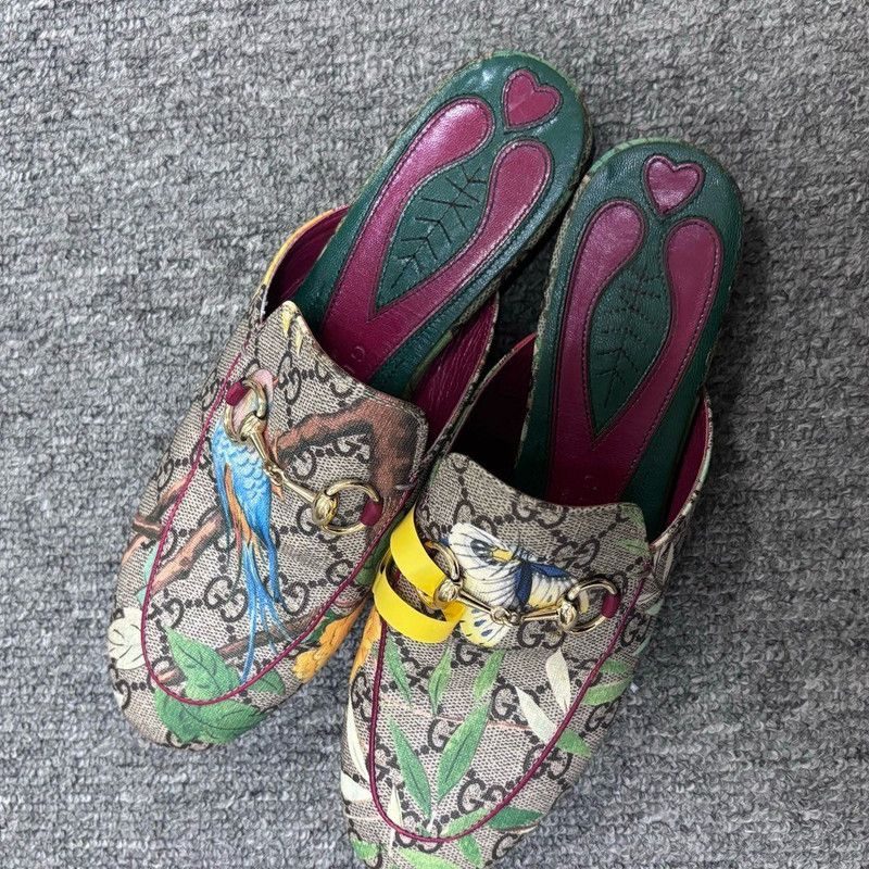 Gucci Gucci Princetown Leather Fashion Flats for Women 0079 Size US 6.5 / EU 39-40 - 2 Thumbnail