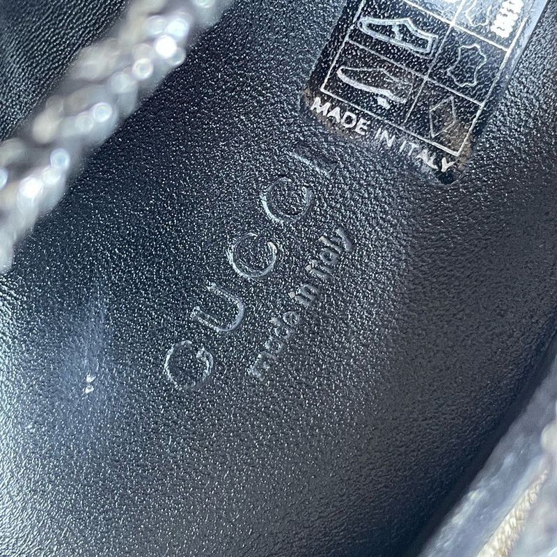 Gucci Gucci Silver Leather Grift Soccer Shoes 0079 Size US 5.5 / EU 38 - 8 Thumbnail