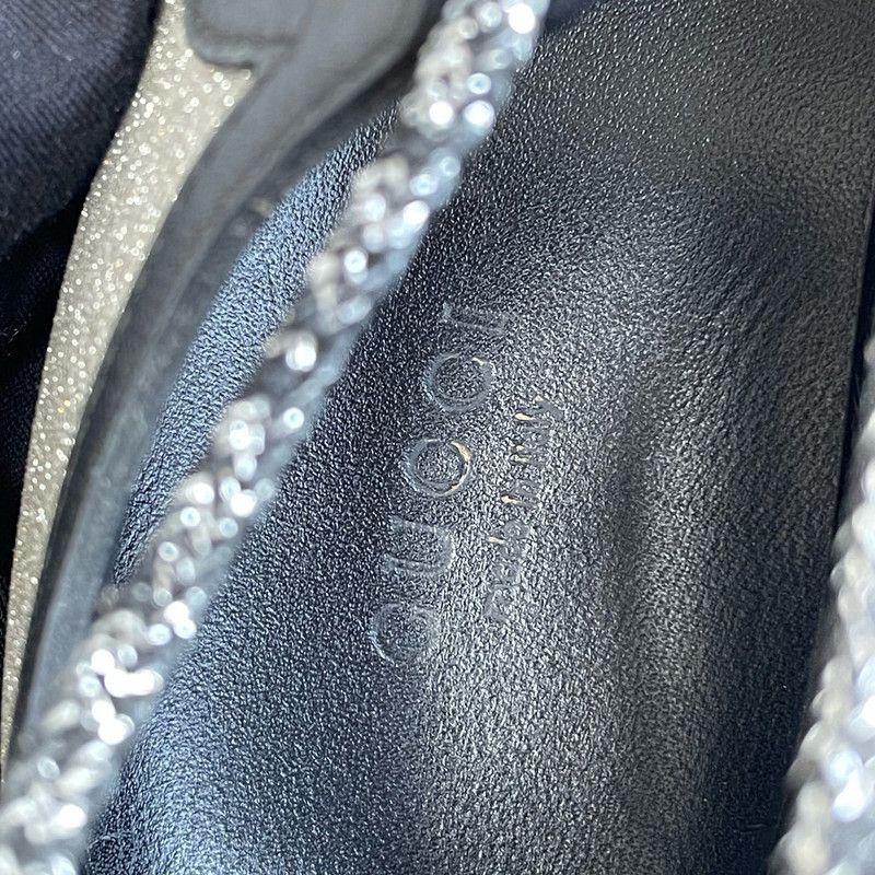 Gucci Gucci Silver Leather Grift Soccer Shoes 0079 Size US 5.5 / EU 38 - 9 Thumbnail