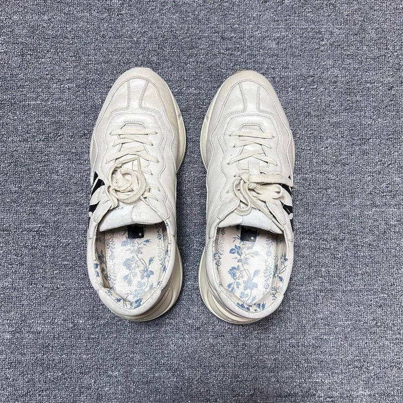 Gucci Gucci Rhyton Low-top Sneakers in Beige 0079 Size US 11 / EU 44 - 6 Thumbnail