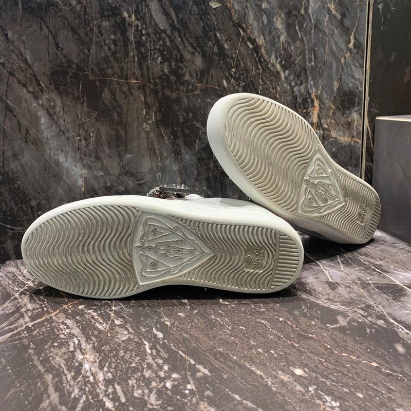 Gucci Gucci Leather Casual Sneakers with Strap 0079 Size US 8.5 / EU 41-42 - 4 Thumbnail