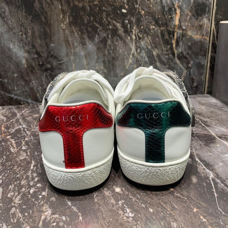 Gucci Gucci Leather Casual Sneakers with Strap 0079 Size US 8.5 / EU 41-42 - 3 Thumbnail