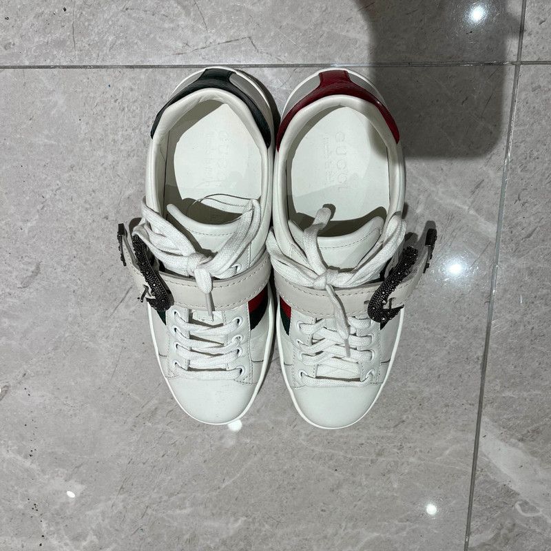 Gucci Gucci Leather Casual Sneakers with Strap 0079 Size US 8.5 / EU 41-42 - 2 Thumbnail