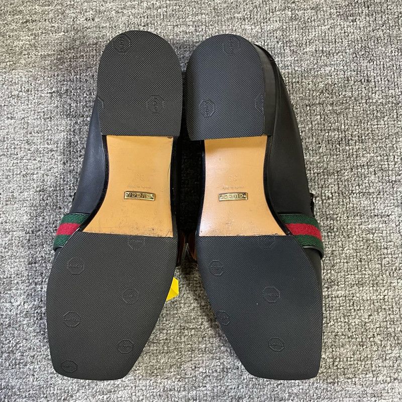 Gucci Gucci Black Casual Slip-On Shoes for Men 0079 Size US 6.5 / EU 39-40 - 4 Thumbnail