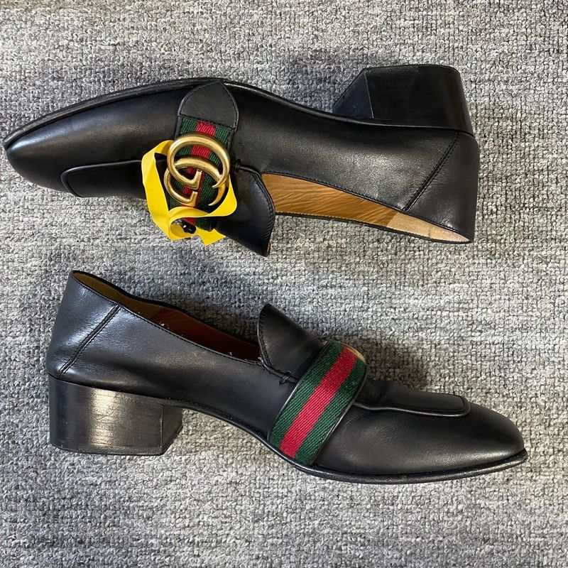 Gucci Gucci Black Casual Slip-On Shoes for Men 0079 Size US 6.5 / EU 39-40 - 5 Thumbnail