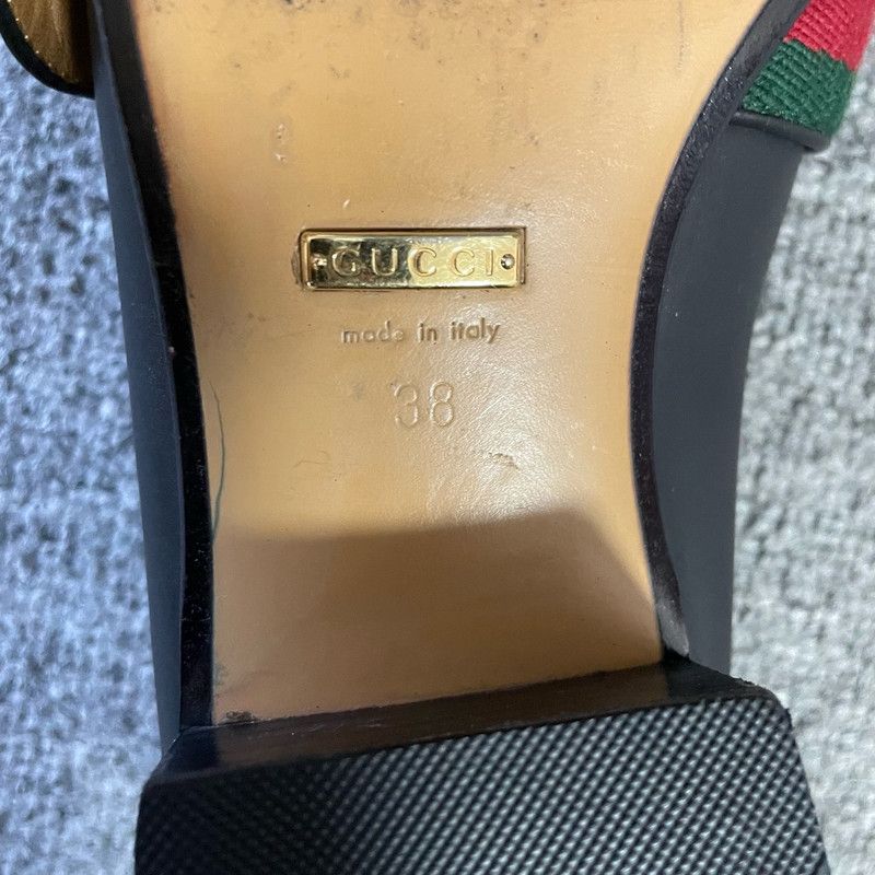 Gucci Gucci Black Casual Slip-On Shoes for Men 0079 Size US 6.5 / EU 39-40 - 8 Thumbnail