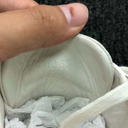 Gucci Gucci White Leather Lace-Up Sneakers 0079 Size US 5.5 / EU 38 - 5 Thumbnail