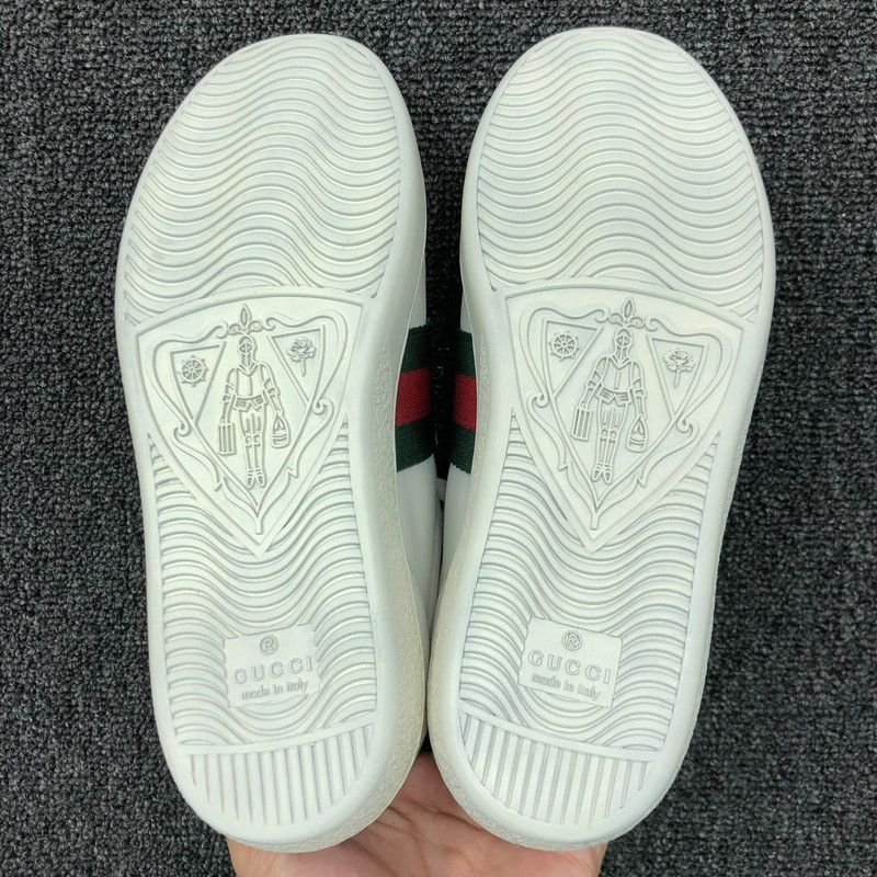 Gucci Gucci White Leather Lace-Up Sneakers 0079 Size US 5.5 / EU 38 - 4 Thumbnail