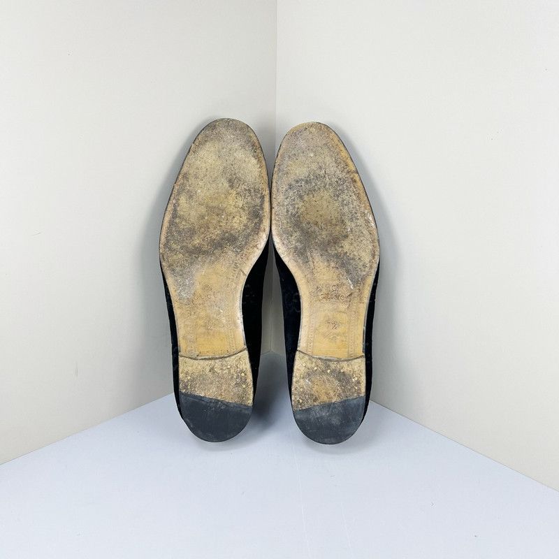 Gucci Gucci Jordaan Velvet Casual Slip-On Shoes 0079 Size US 8 / EU 41 - 5 Thumbnail