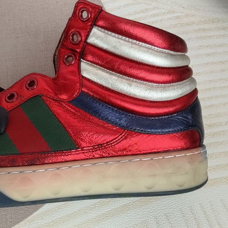 Gucci Gucci Colorblock High-Top Casual Sneakers 0079 Size US 8.5 / EU 41-42 - 11 Thumbnail
