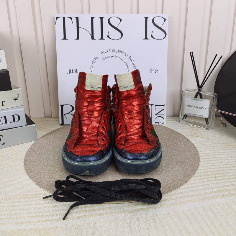 Gucci Gucci Colorblock High-Top Casual Sneakers 0079 Size US 8.5 / EU 41-42 - 2 Thumbnail