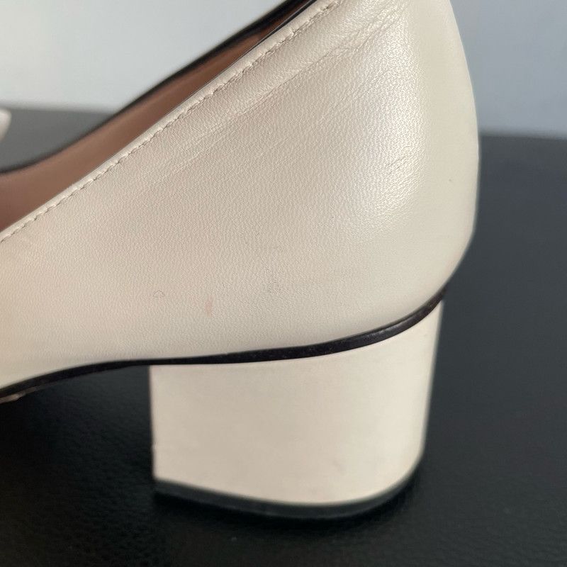 Gucci Gucci White Fringed GG Buckle Heeled Loafers 0079 Size US 5 / EU 37 - 17 Thumbnail