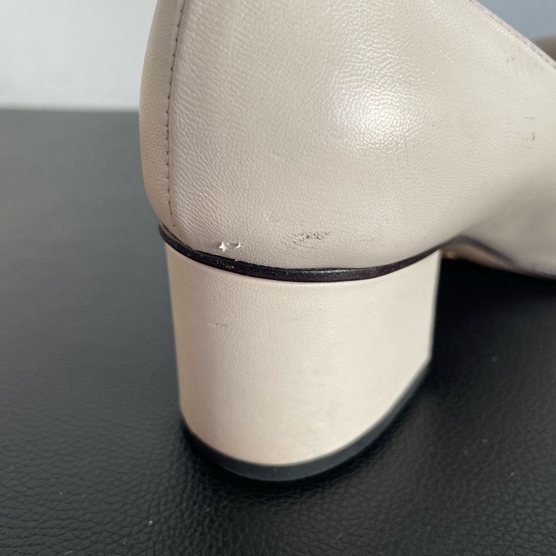 Gucci Gucci White Fringed GG Buckle Heeled Loafers 0079 Size US 5 / EU 37 - 20 Thumbnail