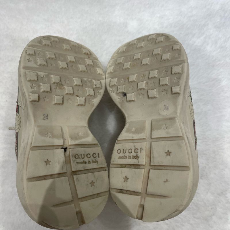 Gucci Gucci Rhyton Leather Baby Shoes in Ivory 0079 Size US 8 / EU 41 - 7 Thumbnail
