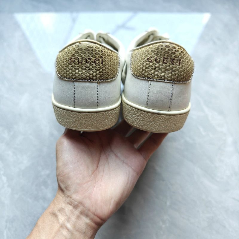 Gucci Gucci Minimalist White Lace-Up Sneakers for Men 0079 Size US 8.5 / EU 41-42 - 3 Thumbnail