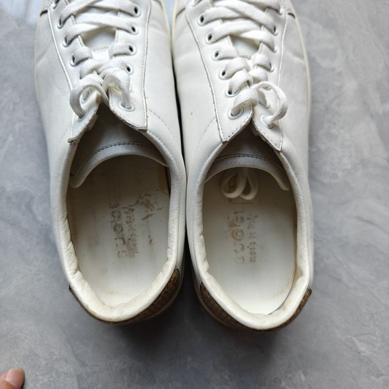 Gucci Gucci Minimalist White Lace-Up Sneakers for Men 0079 Size US 8.5 / EU 41-42 - 6 Thumbnail