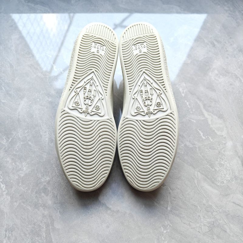 Gucci Gucci Minimalist White Lace-Up Sneakers for Men 0079 Size US 8.5 / EU 41-42 - 4 Thumbnail