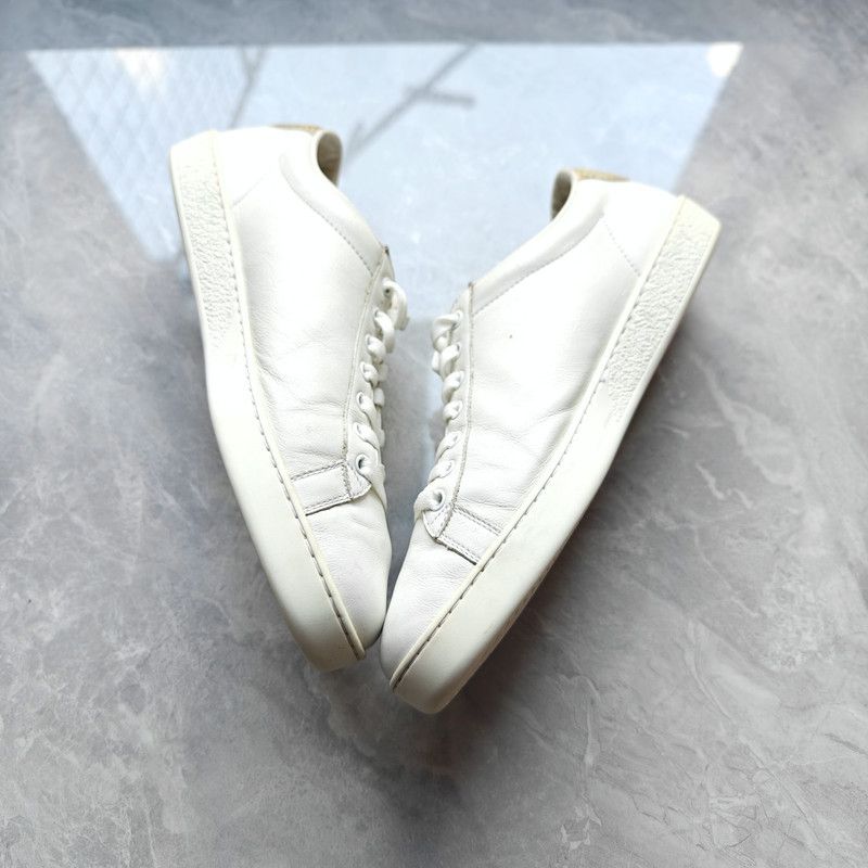 Gucci Gucci Minimalist White Lace-Up Sneakers for Men 0079 Size US 8.5 / EU 41-42 - 11 Thumbnail