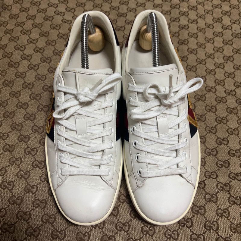 Gucci Gucci Ace Embroidered Love Fashion Sneakers 0079 Size US 8 / EU 41 - 2 Thumbnail