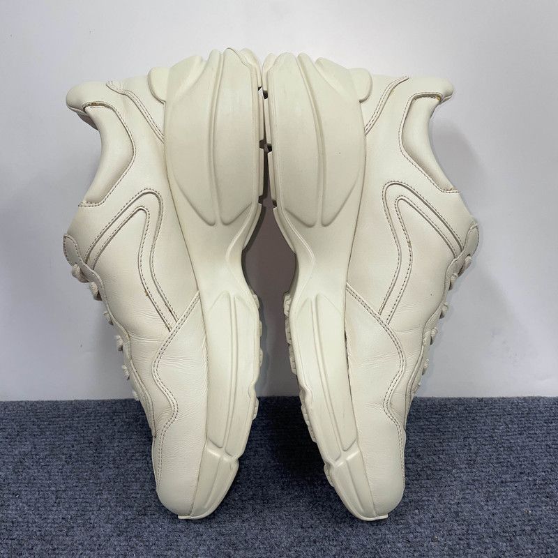 Gucci Gucci Rhyton Classic Logo Sneakers in Beige 0079 Size US 8 / EU 41 - 10 Thumbnail