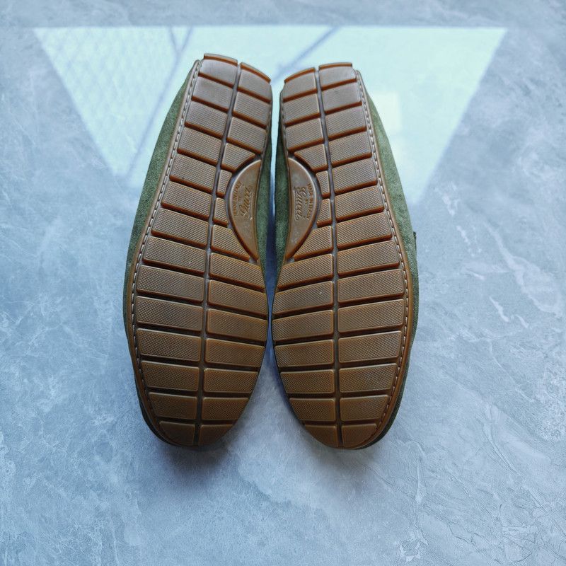 Gucci Gucci Classic Logo Green Loafers for Men and Women 0079 Size US 8 / EU 41 - 4 Thumbnail