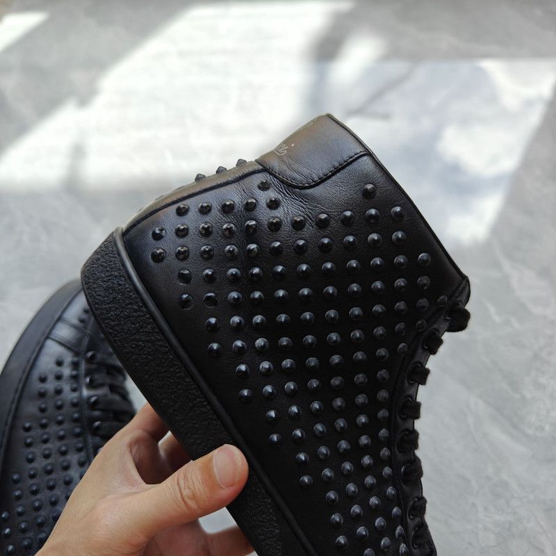 Gucci Gucci High-Top Studded Sneakers in Black 0079 Size US 8.5 / EU 41-42 - 9 Thumbnail