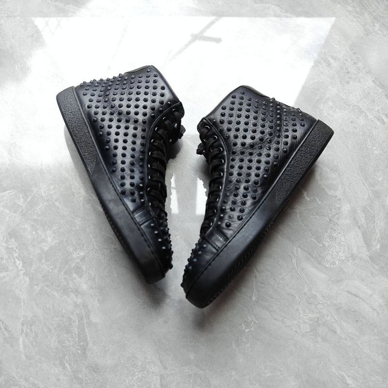 Gucci Gucci High-Top Studded Sneakers in Black 0079 Size US 8.5 / EU 41-42 - 12 Thumbnail
