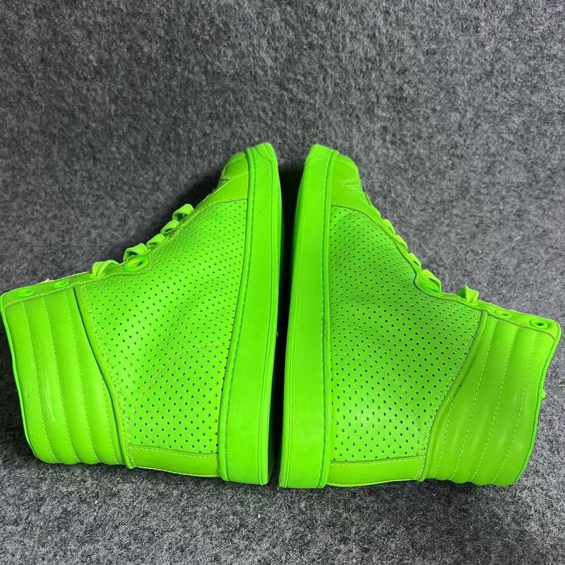 Gucci Gucci High-Top Sneakers in Vibrant Green 0079 Size US 7.5 / EU 40-41 - 9 Thumbnail