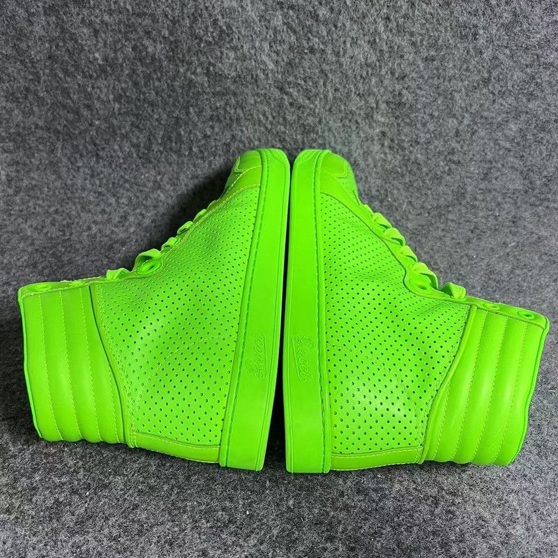Gucci Gucci High-Top Sneakers in Vibrant Green 0079 Size US 7.5 / EU 40-41 - 10 Thumbnail