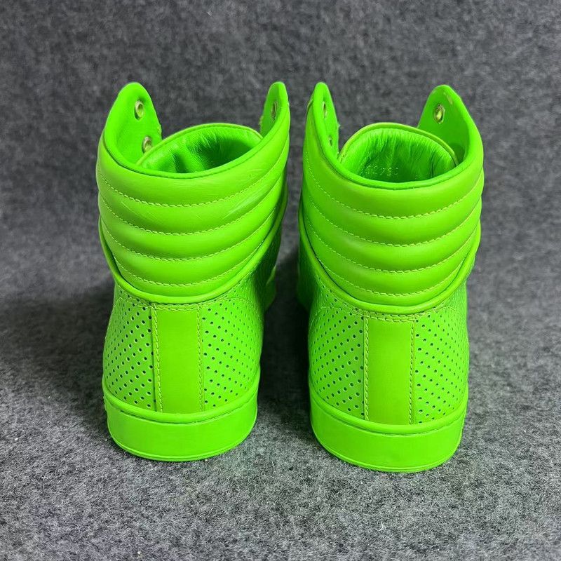 Gucci Gucci High-Top Sneakers in Vibrant Green 0079 Size US 7.5 / EU 40-41 - 3 Thumbnail
