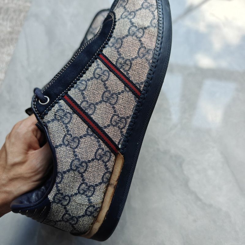 Gucci Gucci Colorblock Suede Casual Sneakers 0079 Size US 8.5 / EU 41-42 - 5 Thumbnail