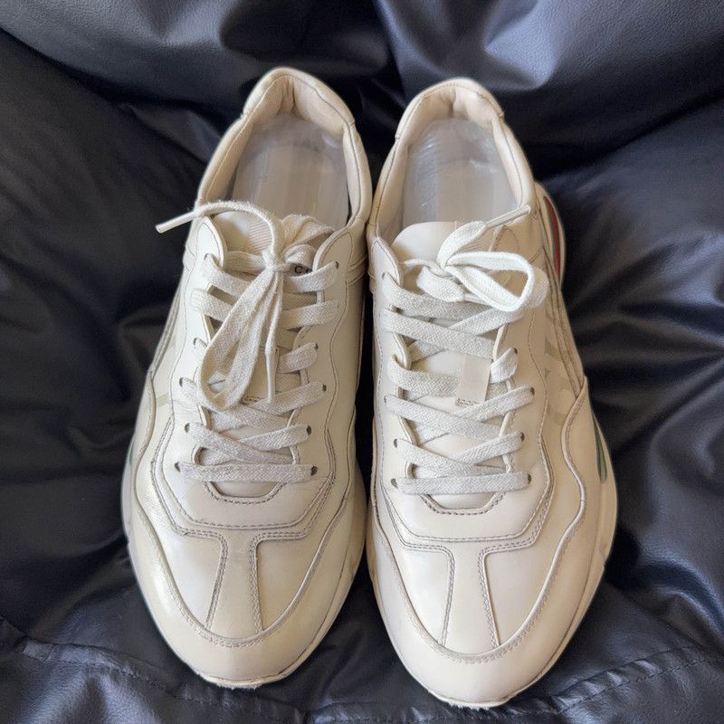 Gucci Gucci Rhyton Low Top Dad Sneakers in Ivory 0079 Size US 9.5 / EU 42-43 - 2 Thumbnail